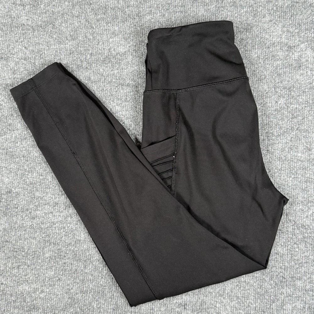 Tahari Sport Leggings Womens Small High Rise Moto Pocket Yoga Pants Athletic Gym